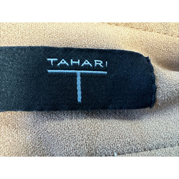 Tahari Wide Leg Pleated Pants Rusty Brown - Picture 5 of 8